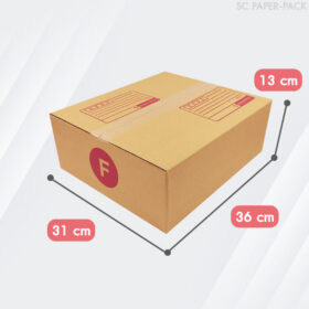 กล่องไปรษณีย์ ฝาชน สีน้ำตาล จ่าหน้า - Image 19
