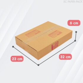 กล่องไปรษณีย์ ฝาชน สีน้ำตาล จ่าหน้า - Image 6