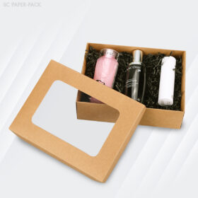 กล่องคราฟท์ ฝาครอบมีหน้าต่าง (แพ็ค 12) - Image 4