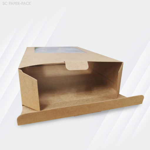 กล่องคราฟท์มีหน้าต่าง ฝาลิ้นซ้าย-ขวา (แพ็ค 12) - Image 3