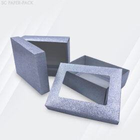 กล่องคราฟท์ กากเพชร สีเงิน-ทอง (แพ็ค 12ใบ) - Image 3