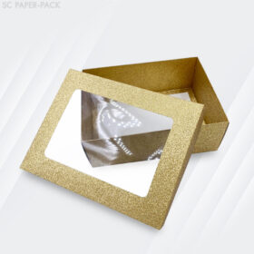 กล่องคราฟท์ กากเพชร สีเงิน-ทอง (แพ็ค 12ใบ) - Image 5