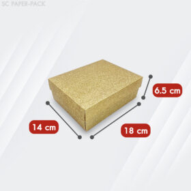 กล่องคราฟท์ กากเพชร สีเงิน-ทอง (แพ็ค 12ใบ) - Image 8