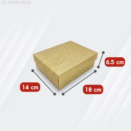 กล่องคราฟท์ กากเพชร สีเงิน-ทอง (แพ็ค 12ใบ) - Image 8