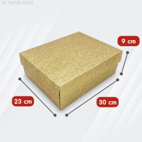 กล่องคราฟท์ กากเพชร สีเงิน-ทอง (แพ็ค 12ใบ) - Image 10