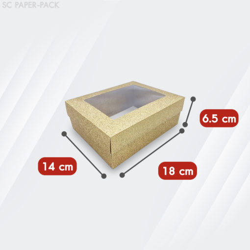 กล่องคราฟท์ กากเพชร สีเงิน-ทอง (แพ็ค 12ใบ) - Image 14