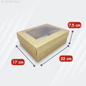 กล่องคราฟท์ กากเพชร สีเงิน-ทอง (แพ็ค 12ใบ) - Image 15