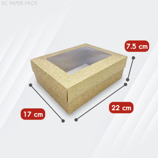 กล่องคราฟท์ กากเพชร สีเงิน-ทอง (แพ็ค 12ใบ) - Image 15