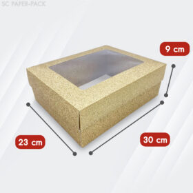 กล่องคราฟท์ กากเพชร สีเงิน-ทอง (แพ็ค 12ใบ) - Image 16