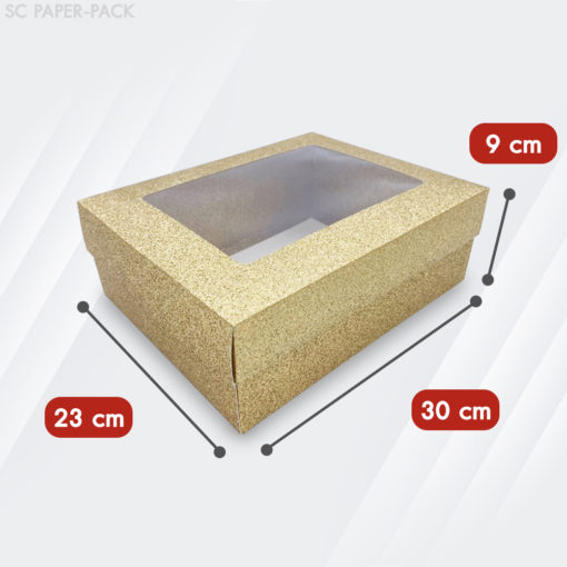 กล่องคราฟท์ กากเพชร สีเงิน-ทอง (แพ็ค 12ใบ) - Image 16
