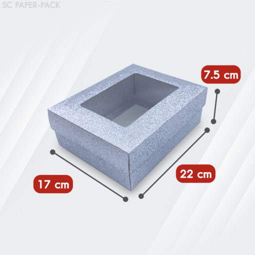 กล่องคราฟท์ กากเพชร สีเงิน-ทอง (แพ็ค 12ใบ) - Image 18
