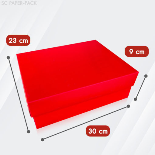 กล่องคราฟท์ฝาครอบ ทึบ สีแดง (เเพ็ค 12) - Image 5