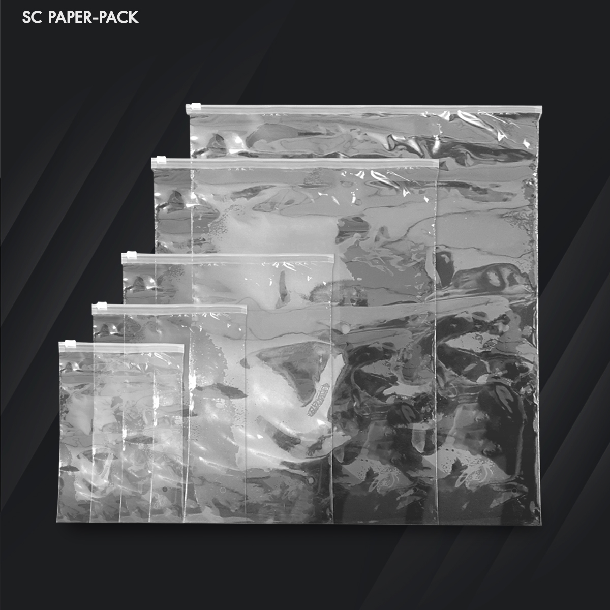 ซองพลาสติกใส ซิปรูด มีรู (แพ็ค 50)