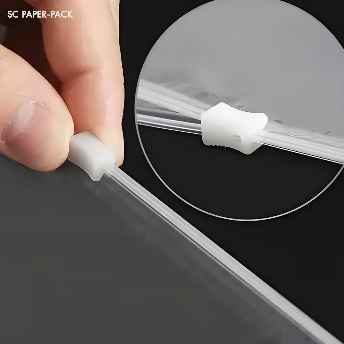 ซองพลาสติกใส ซิปรูด มีรู (แพ็ค 50) - Image 4