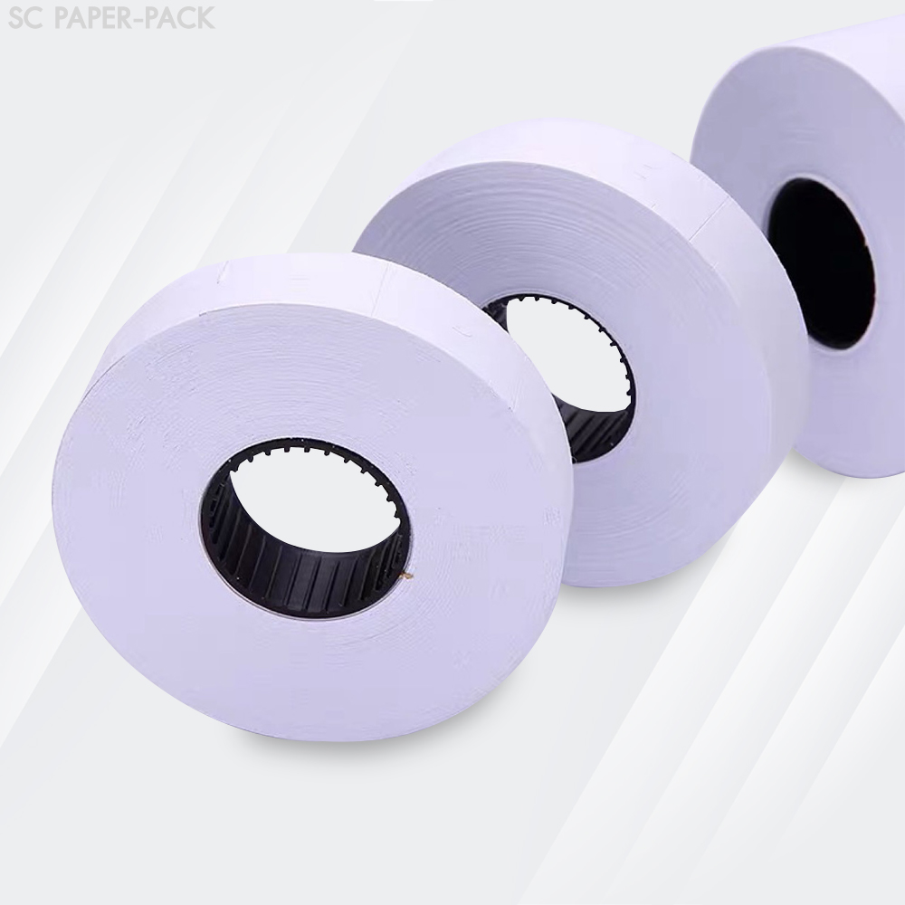 ป้ายราคาขาวล้วน 16x23mm สำหรับเครื่อง MX-6600 และ 689 (แพ็ค 10ม้วนx500ดวง) - Image 4