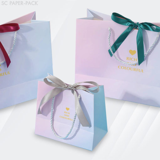ถุงของขวัญ สีพาลเทล พร้อมริบบิ้น (เเพ็ค 1 ใบ) - Image 2