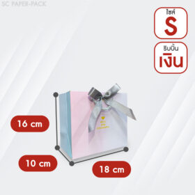 ถุงของขวัญ สีพาลเทล พร้อมริบบิ้น (เเพ็ค 1 ใบ) - Image 6