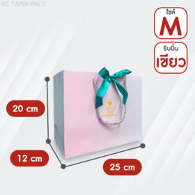 ถุงของขวัญ สีพาลเทล พร้อมริบบิ้น (เเพ็ค 1 ใบ) - Image 13