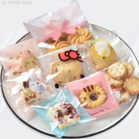 ซองพลาสติก OPP ใส มีเทปกาว พิมพ์ลาย ขนาด 14x14+3 cm. (แพ็ค 100 ใบ) - Image 2