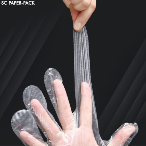 ถุงมือพลาสติก แพ็ค 100 ชิ้น - Image 3
