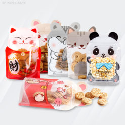 ถุงพลาสติก มีซิปล็อค ตั้งได้ พิมลาย (แพ็ค 10)