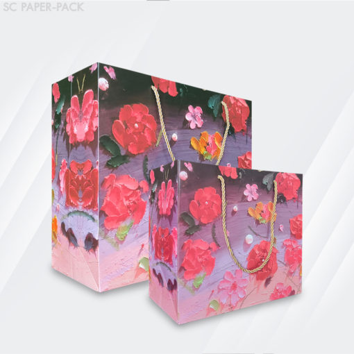 ถุงของขวัญ ลายดอกไม้ (แพ็ค 1 ใบ) - Image 4