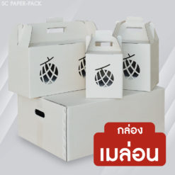 กล่องลูกฟูก สำหรับใส่เมล่อน