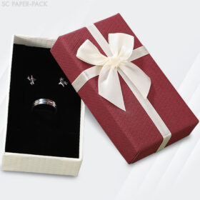 กล่องของขวัญ ฝามีโบว์คาด ขนาด 7x13x5 cm (แพ็ค 1 ใบ) - Image 4
