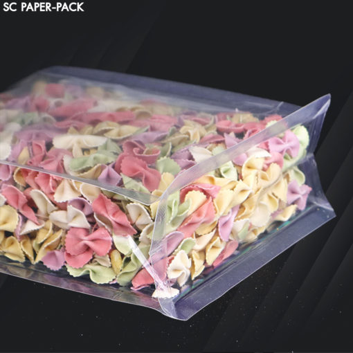 ถุงพลาสติก ขุ่น/ใส ถุงซิปก้นตั้ง ขยายข้าง มีที่จับ (แพ็ค 50 ใบ) - Image 5